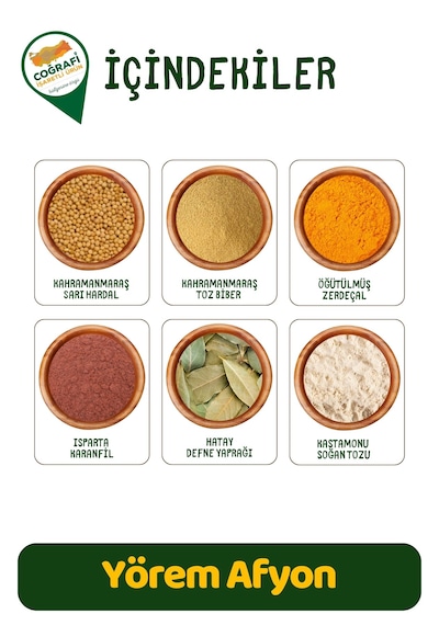 Yörem Afyon Yöresine Özgü Baharat Harmanı Keskin Lezzet Köri 80gr.