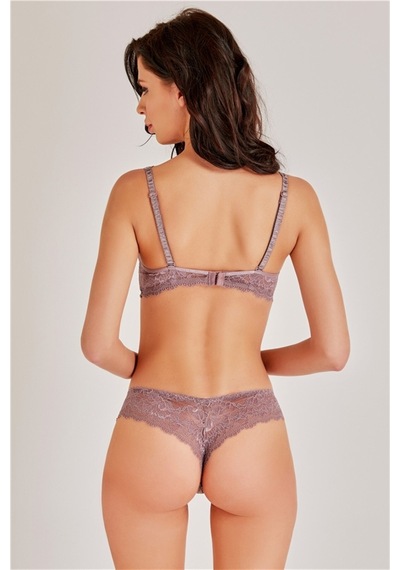 Magic Form Askısı Dantelli Push Up Destekli Sütyen - 4289 Çinko - 512787168 Çinko