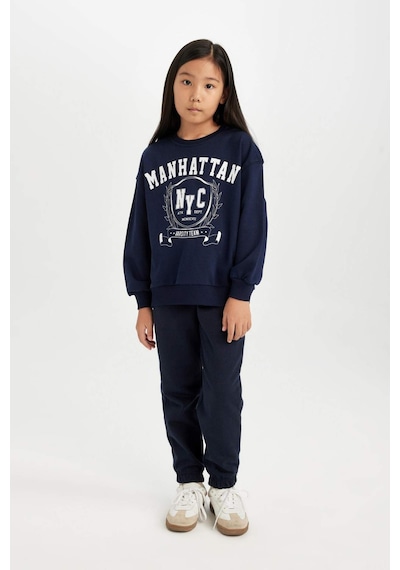 DeFacto Kız Çocuk Dokuma Etiketli Beli Paçası Lastikli Jogger Eşofman Altı D2294A824WNNV251 Lacivert DeFacto Kız Çocuk Dokuma Etiketli Beli Paçası Lastikli Jogger Eşofman Altı D2294A824WNNV251 Lacivert
