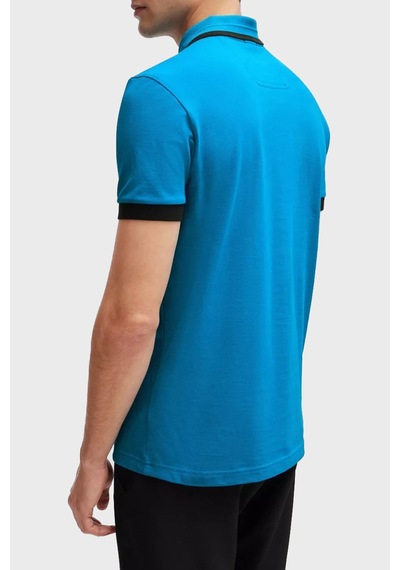 Boss Erkek Polo Yaka T Shirt 50512995 442 Turkuaz Turkuaz