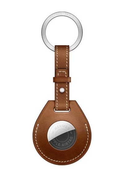 Apple Uyumlu AirTag Deri Anahtarlık Kılıfı Wiwu Key Ring