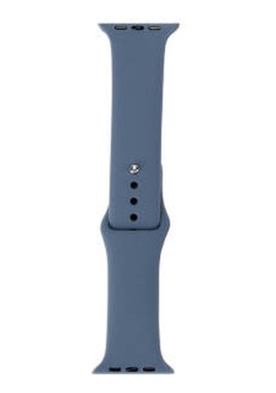 Apple Watch Uyumlu 7 45mm Band Serisi Klasik Kordon Silikon Strap Kayış - Gri