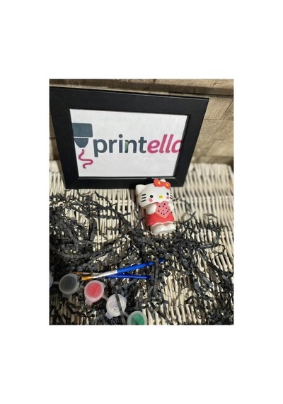 Hello Kitty Boyama Seti 3 Renk Boya Ve Fırça Çocuklara Ve Sevgililere