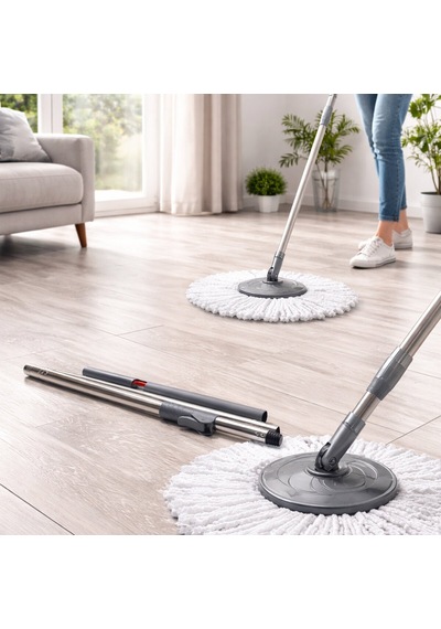 Ece Life Ec-109 Mikrofiber Yedek Seti 3in1 360 Döner Metal Sap 100cm + M.fiber Pamuk Mop 125gr - 12'li Paket Diğer