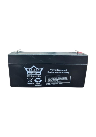 Or-tec Black 6v 3.2 Ah Bakımsız Akü