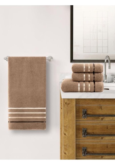 Banyo Havlu Seti 4 Lü Bale Kahve