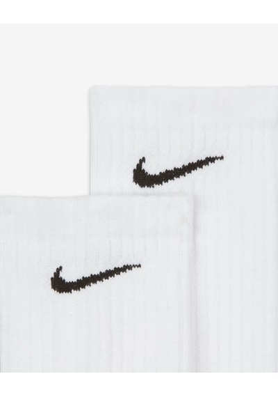 Nike Sx7664-100 Everyday Cushioned Crew Antrenman Çorapları 3 Çift Beyaz
