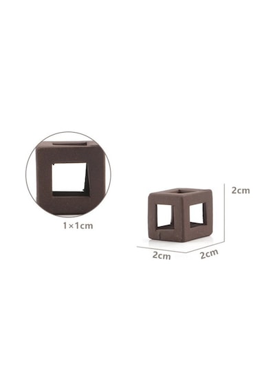 Karides Seramik Küp Kalın 2x2 Cm