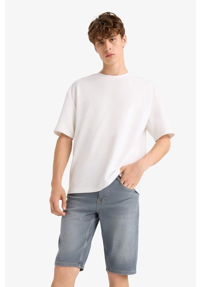 Defacto Slim Fit Dar Kesim Jean Bermuda Şort F9605ax25smnm84 İndigo Defacto Slim Fit Dar Kesim Jean Bermuda Şort F9605ax25smnm84 İndigo