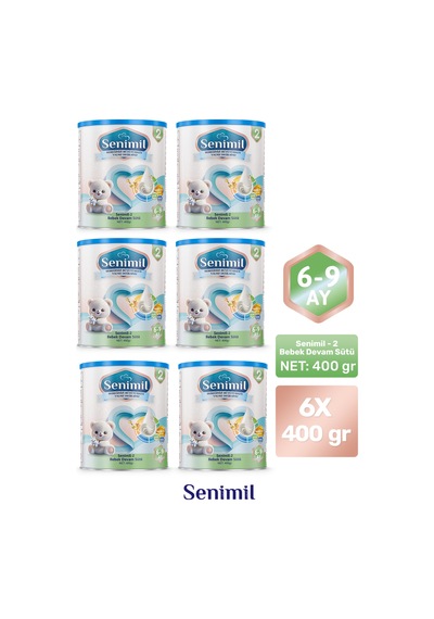 Senimil 2 Bebek Devam Sütü 400 G 6 Adet