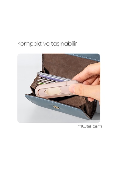 Nusıgn Mini Kesici Bıçak Otomatik Geri Çekmeli Güvenli Maket Bıçağı Pembe