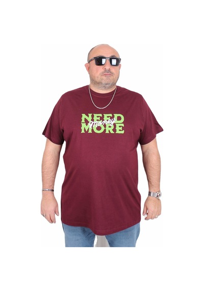 Moc Grande Mocgrande Erkek Büyük Beden Sıfır Yaka Tişört Need More 25139 Murdum Murdum Mürdüm Moc Grande Mocgrande Erkek Büyük Beden Sıfır Yaka Tişört Need More 25139 Murdum Murdum Mürdüm