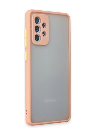 Newface - 316 - Samsung Galaxy A72 Kılıf Montreal Silikon Kapak - Edntrend - - Pembe