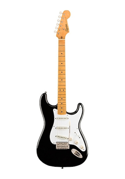Squier 0374005506 Classic Vibe '50s Stratocaster Elektro Gitar Siyah Akçaağaç Klavye Siyah Gövde Ve Vintage Strat Tonu