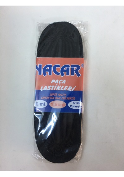 Lastik Siyah 1.5 CM - 10 M