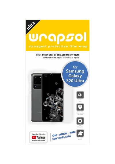 Samsung Uyumlu Galaxy S20 Ultra Ekran Koruyucu / Ön Arka Yan