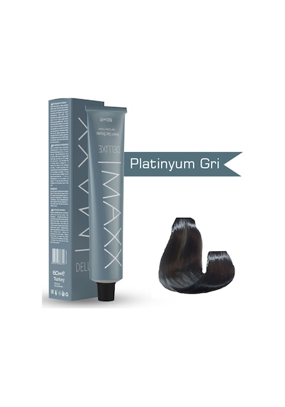 Maxx Deluxe Tüp Boya Platinyum Gri 60 ML
