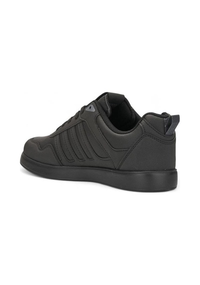 Luttoon 4189-24 Deri Anatomik Hafıza Taban Erkek Sneaker Siyah Füme Siyah