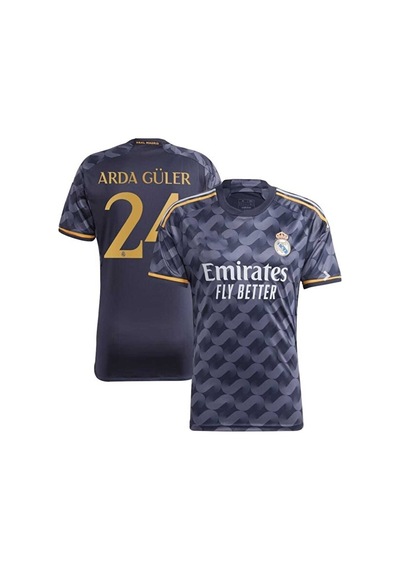 Real Madrid 2023/24 Yeni Sezon Arda Güler Deplasman Forması Siyah