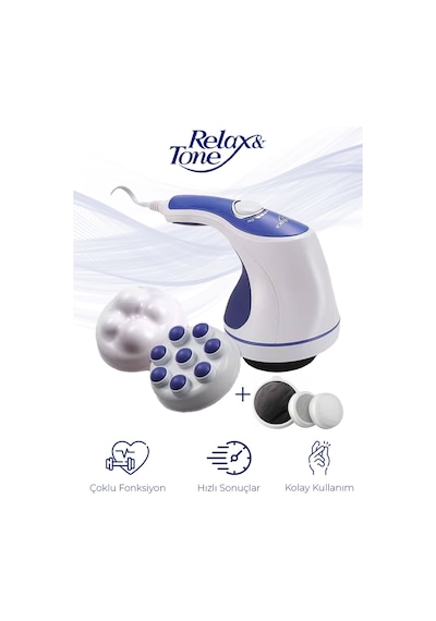 Relax Spin Tone Rl-060 Super Tone Titreşimli Masaj Aleti Beyaz - Mavi Relax Spin Tone Rl-060 Super Tone Titreşimli Masaj Aleti Beyaz - Mavi
