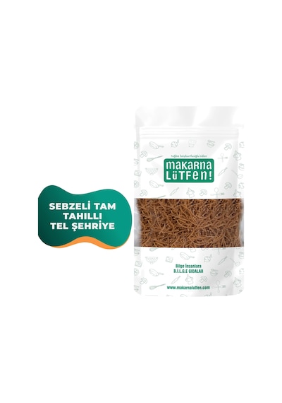 Sebzeli Tam Tahıllı Tel Şehriye 200 Gram