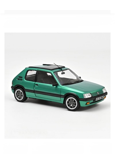 Norev 1:18 1991 Peugeot 205 Gti Griffe With Windowroof - Green