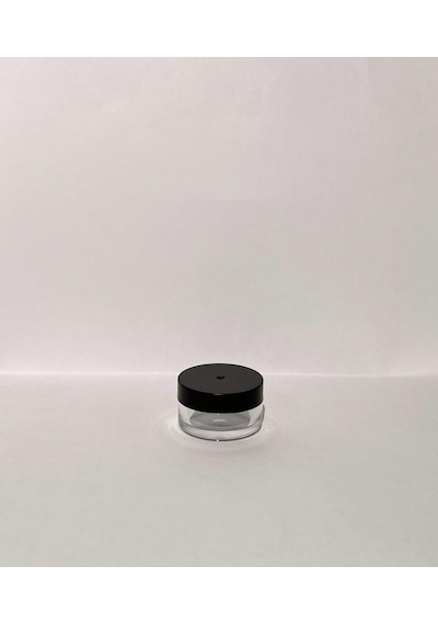 5ml Siyah Kapaklı Akrilik Krem Kutusu, Plastik Kutu, Kozmetik Kutu,25 Adet