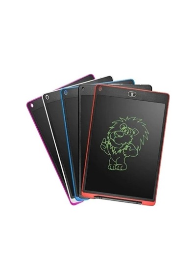 12 İnç Lcd Renkli Yazı Çizim Tableti Çok Renkli