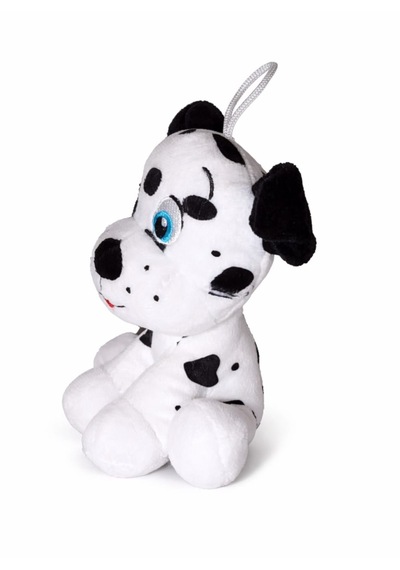 15cm Dalmaçyalı Köpek Pelüş Beyaz - Siyah