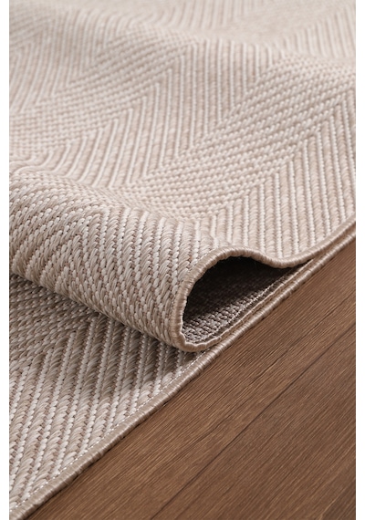 Elit Premium Sisal Jut Halı 1001 -bej Krem Balık Sırtı Desen