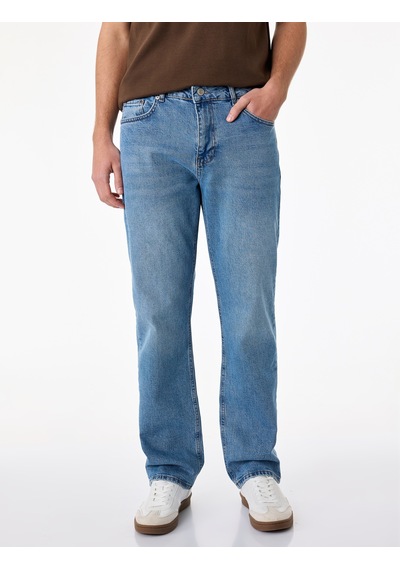 Koton Standart Bel Normal Bel Düz Paça Denim Pantolon - Mark Straight Jeans Açık İndigo 6sam40300nd Koton Standart Bel Normal Bel Düz Paça Denim Pantolon - Mark Straight Jeans Açık İndigo 6sam40300nd