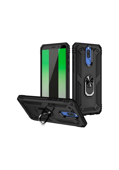 Huawei Mate 10 Lite Kılıf Zore Vega Kapak Siyah