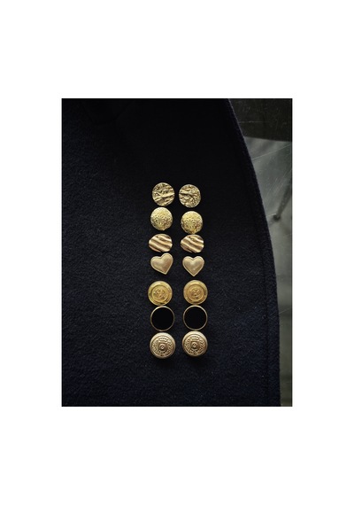 Z.a.r.a Gold Kombin Düğme Seti 7 Model 14 Adet
