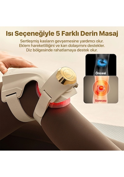 SKG WS500 Akıllı Diz Masaj Aleti/Robotu - Isı Terapisi & Termoterapi - Eklem Konforu