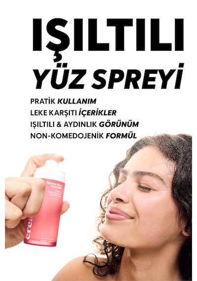 Cream Co. Peptide Glow Face Aydınlatıcı Nemlendirici Yüz Spreyi 50 ML