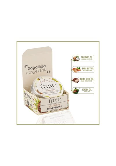 Fnac Doğal İçerikli Be Natural Ter Kokusu Önleyici Unisex Krem Deodorant 50 ML