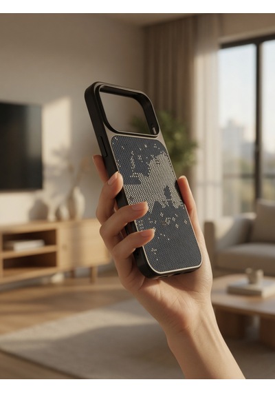 İphone 17/18 Promax Ortak Uyumlu Karbon Fiber Desenli Darbeye Dayanıklı Kılıf Çok Renkli3