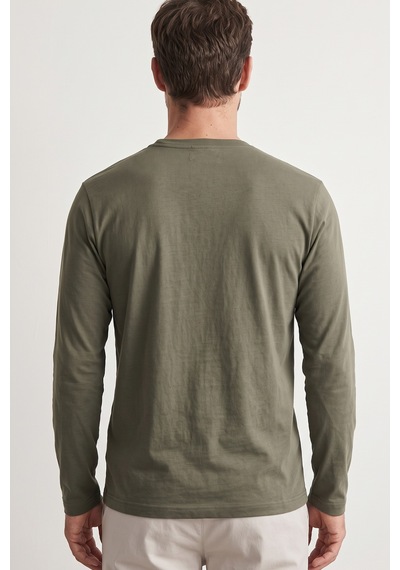 Elemge %100 Pamuk Süprem Basic Erkek T-shirt Compact Penye Tok Yumuşak Kumaş Normal Kalıp Terletmez Uzun Kollu Haki Sporcu Motorcu Tişört Body Elemge %100 Pamuk Süprem Basic Erkek T-shirt Compact Penye Tok Yumuşak Kumaş Normal Kalıp Terletmez Uzun Kollu Haki Sporcu Motorcu Tişört Body