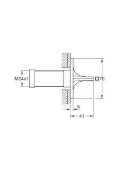 Grohe Allure Ankastre Stop Valf Kapağı Krom-19334al1 Antrasit