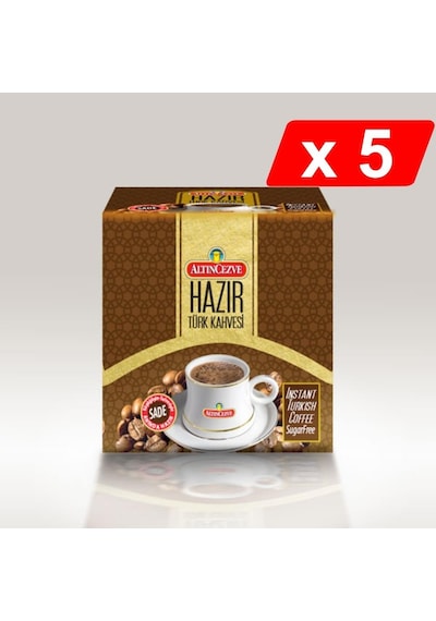 Altıncezve Hazır Türk Kahvesi Sade 5'li 20 x 7 G
