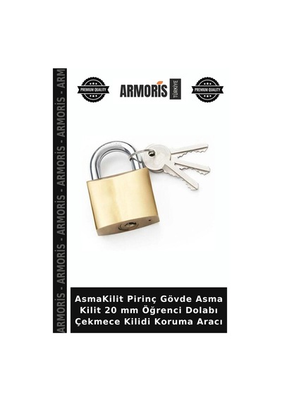 Asmakilit Pirinç Gövde Asma Kilit 20 Mm Öğrenci Dolabı Çekmece Kilidi Koruma Aracı