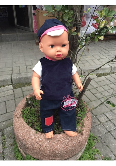 Şok Tarık Oyuncak Büyükboy 60 Cm Türkçe Konuşan Et Bebek Videolu Zenci Esmer
