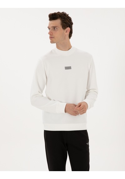 Pierre Cardin Erkek Beyaz Sweatshirt 50316633-vr013 Beyaz