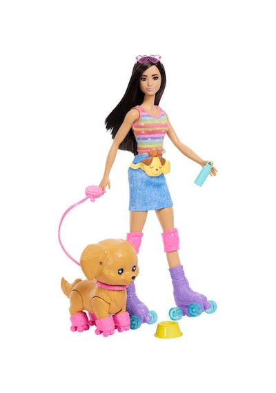 Barbie Evcil Hayvanlar Kaykay Yapan Ve Koşan Köpekçik Bebekleri 2