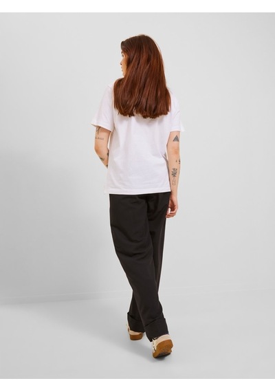 Jjxx Sıfır Yaka Regular Fit Baskılı Beyaz Kadın T-shirt 12241326 001