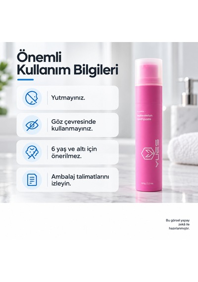 Yues Gs-009f Karpuz Aromalı Florürlü Pompalı Diş Macunu 60 G Beyazlatma