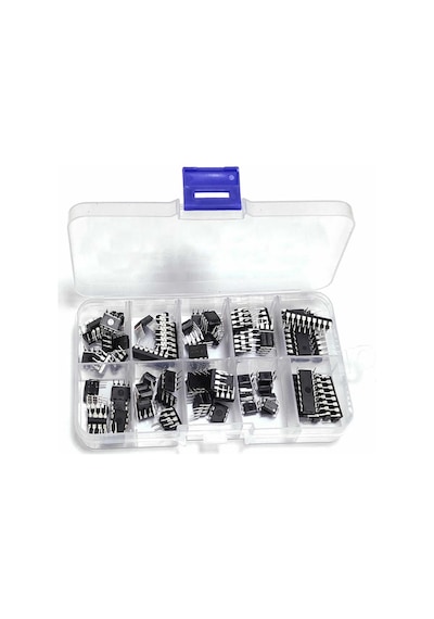 85 Parça 10 Tip Entegre Devre Seti Lm324 Lm358 Lm386 Lm393 Ua741 Ne5532 Ne555 Pc817 Uln2003 Uln2803