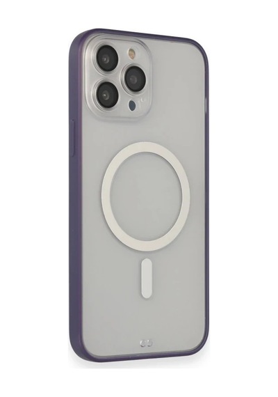 Apple İphone 14 Pro Kılıf Grand Magneticsafe Kapak - Mor