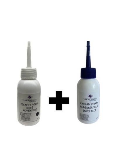 Kıyafet Kaşesi Mürekkebi Siyah 50 Ml - Inceltici Ile Birlikte