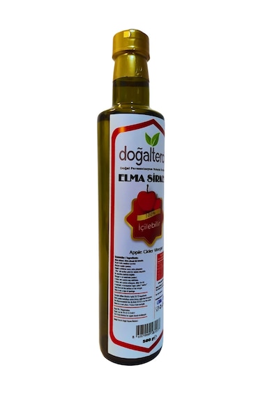 Doağltercih İçilebilir Doğal Fermantasyon Elma Sirkesi 500 Ml